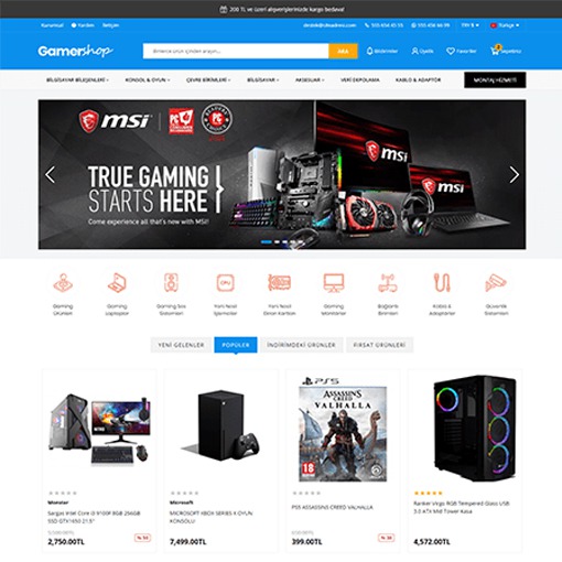 Teknoloji ve Beyaz Eşya E-ticaret Teması