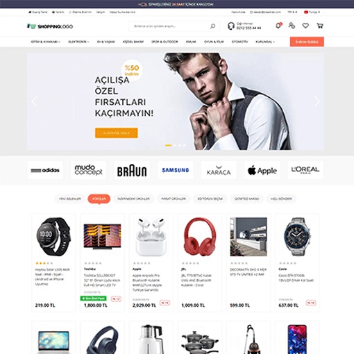 Tekno E-ticaret Teması